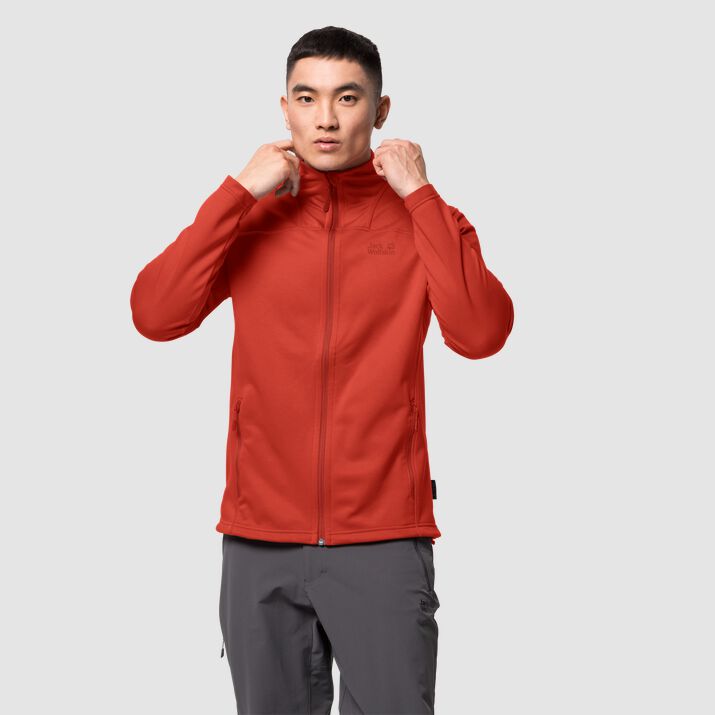 Chamarra Polar Jack Wolfskin Horizon Hombre Naranjas Rojos Mexico-7211496